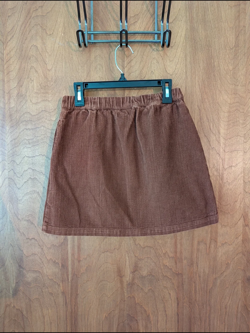 GAP Girls Sable Brown Corduroy Button-Front Mini Skirt L 10/12